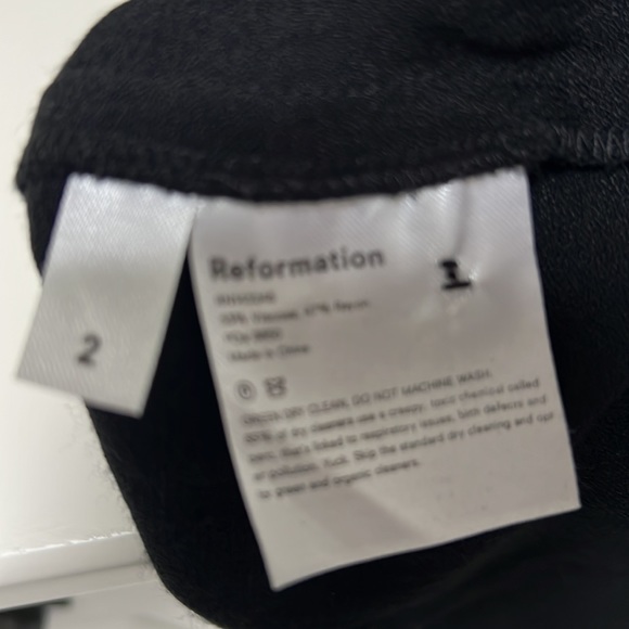 Reformation Black Midi dress - Picture 9 of 10